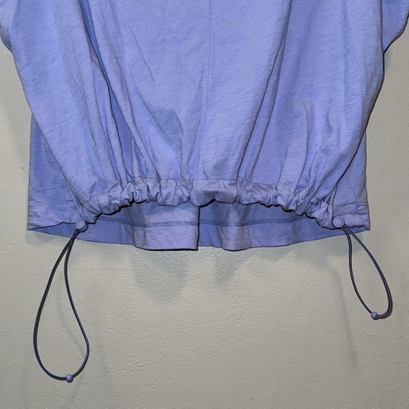 Athleta Short Sleeve Crew Neck Organic Daily Bungee Tee Top Size Medium - Picture 7 of 8